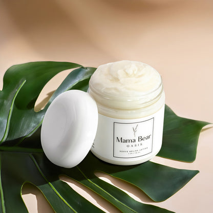 Mama Bear Oasis Lotion - Magnesium Cream - Lavender Magnesium Lotion for Foot, Hands, Legs, Toes Includes Arnica, Vitamin B6, Aloe Vera, MSM (Pack of 1)