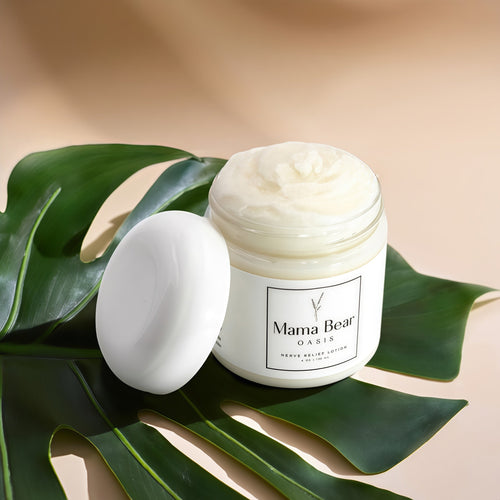 Mama Bear Oasis Lotion - Magnesium Cream - Lavender Magnesium Lotion for Foot, Hands, Legs, Toes Includes Arnica, Vitamin B6, Aloe Vera, MSM (Pack of 1)